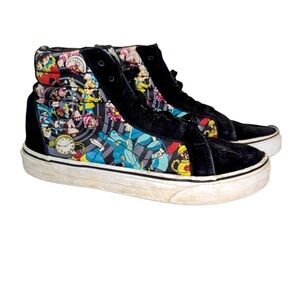 Vans Disney Alice In Wonderland High Tops Size 5.5 Men’s or 7.0 Women’s